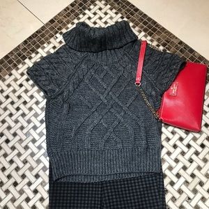 LOFT GRAY CHUNKY SWEATER